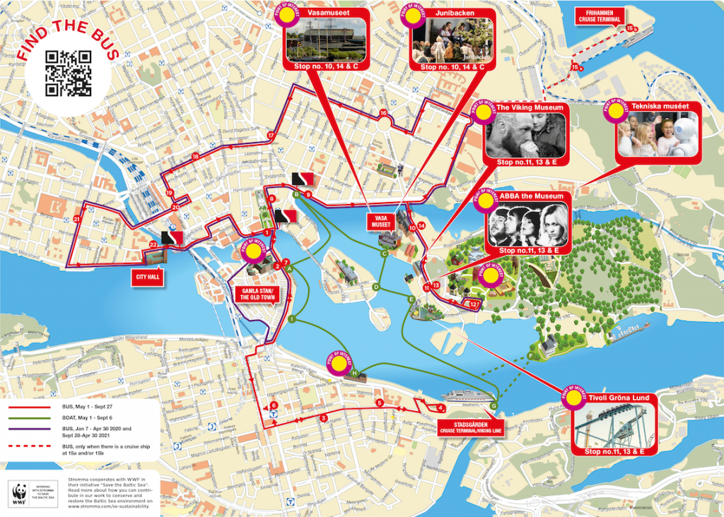 Hop On Hop Off Sightseeing Med Buss I Stockholm Stockholm